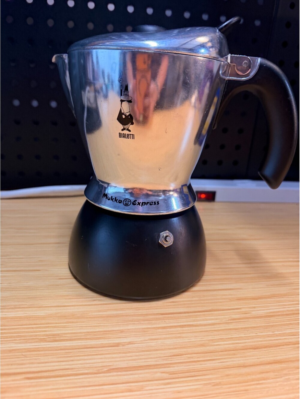 Bialetti Mukka Express Vetro Glass Espresso Cappuccino Maker Stovetop Italy *